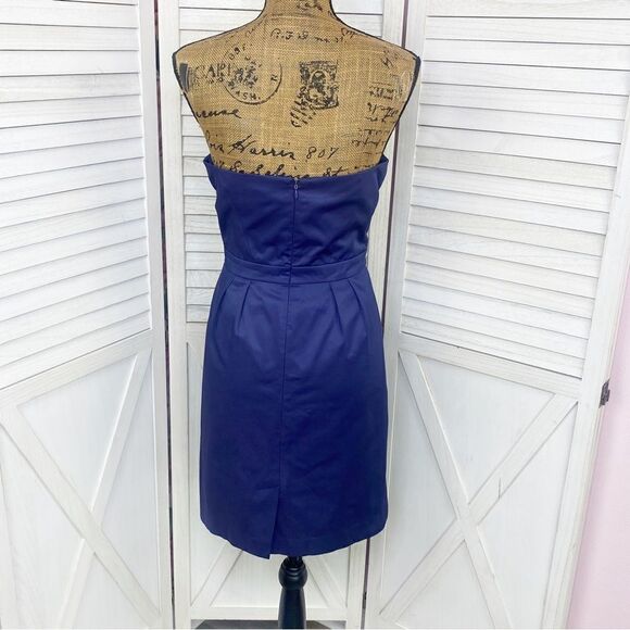 Limited Edition Strapless Sheath Pencil Dress Blue 10 - Picture 4 of 12